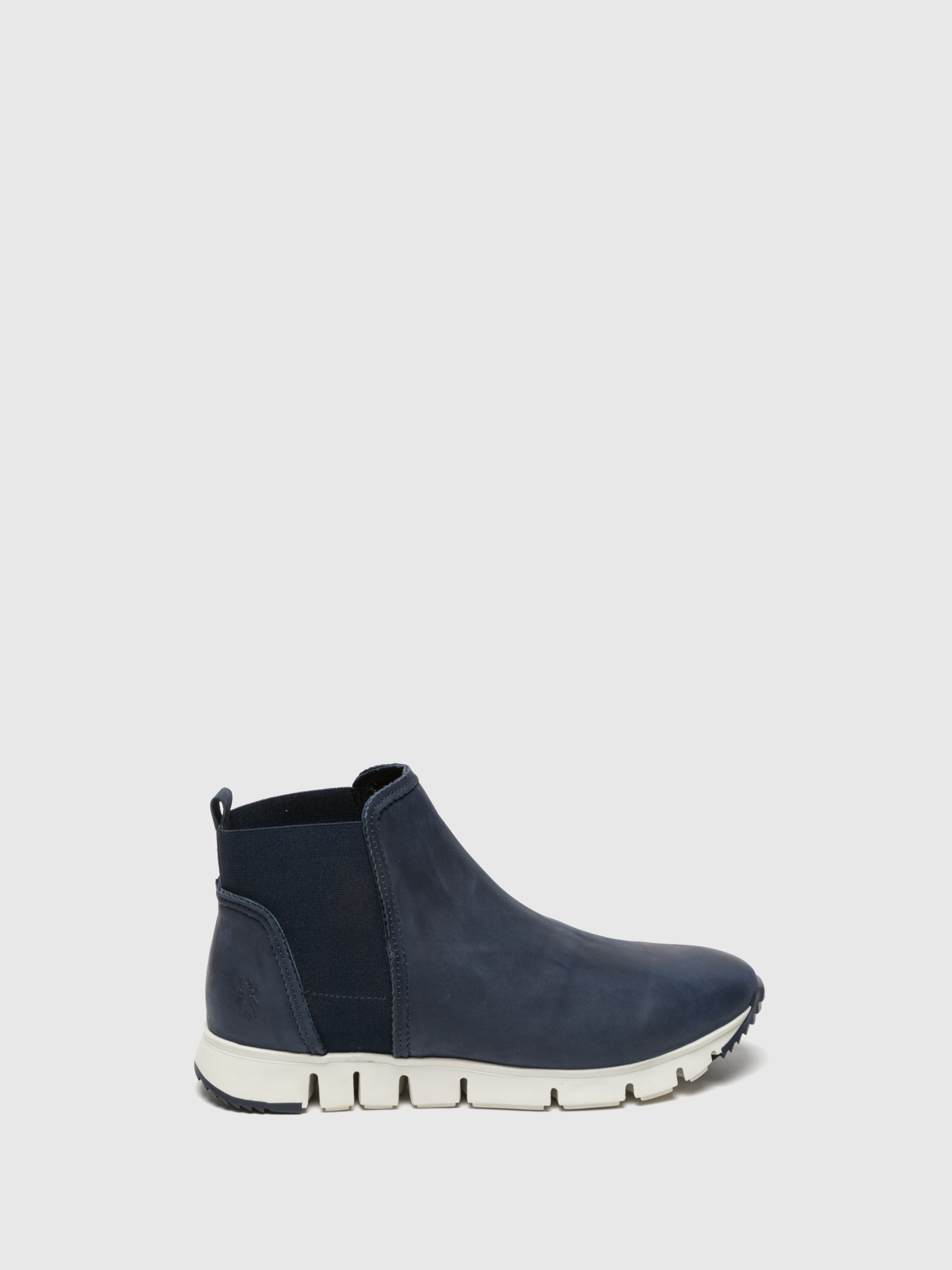 Fly London Navy Elasticated Ankle Boots